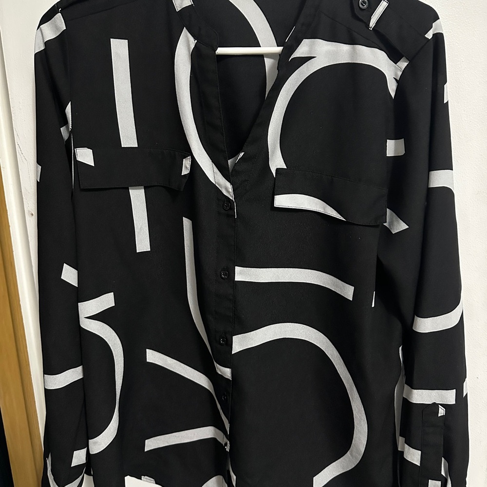 Calvin Klein Black and white Graphic Shirt